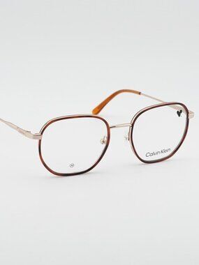 Calvin Klein CK24113 265 Unisex Eyeglasses Tortoise / Gold 50mm Square Frame